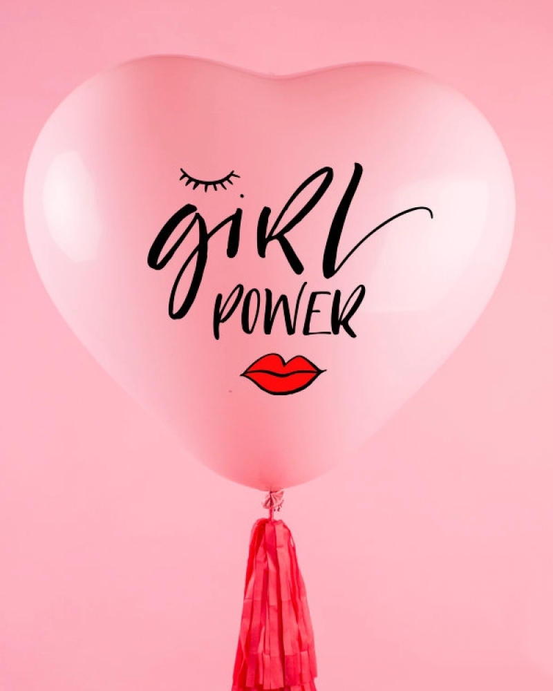 Большой шар Сердце Girl Power