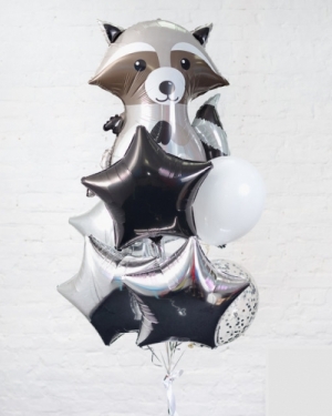 Шары гелиевых шаров Милый Енот