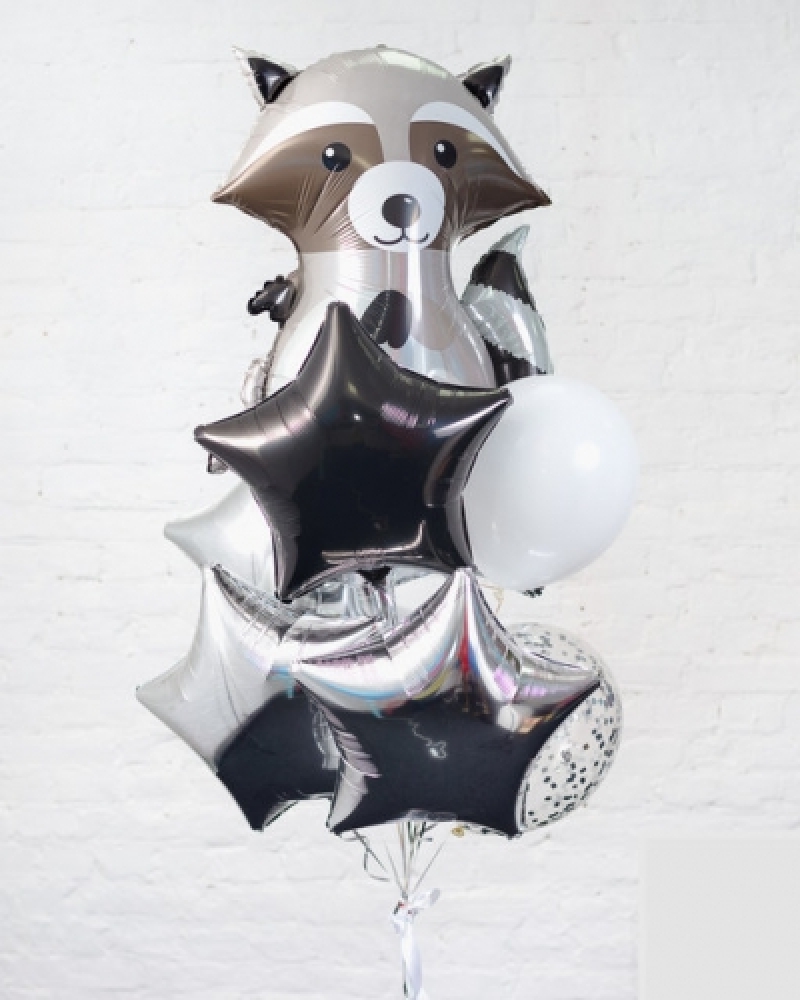 Шары гелиевых шаров Милый Енот