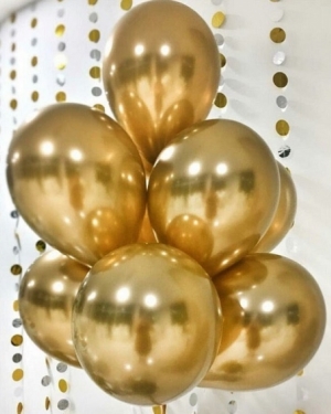 Воздушный шар Хромированное золото