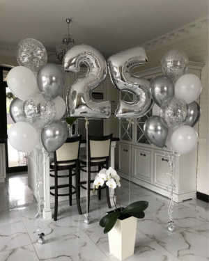 Композиция Шаров на 25 лет