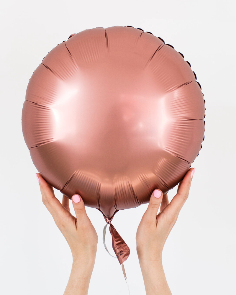 Шар круг 18  Rose Copper