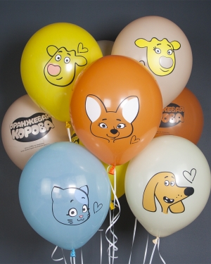 Воздушные шары Оранжевая корова