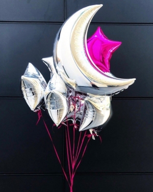 Букет шаров Лунная ночь