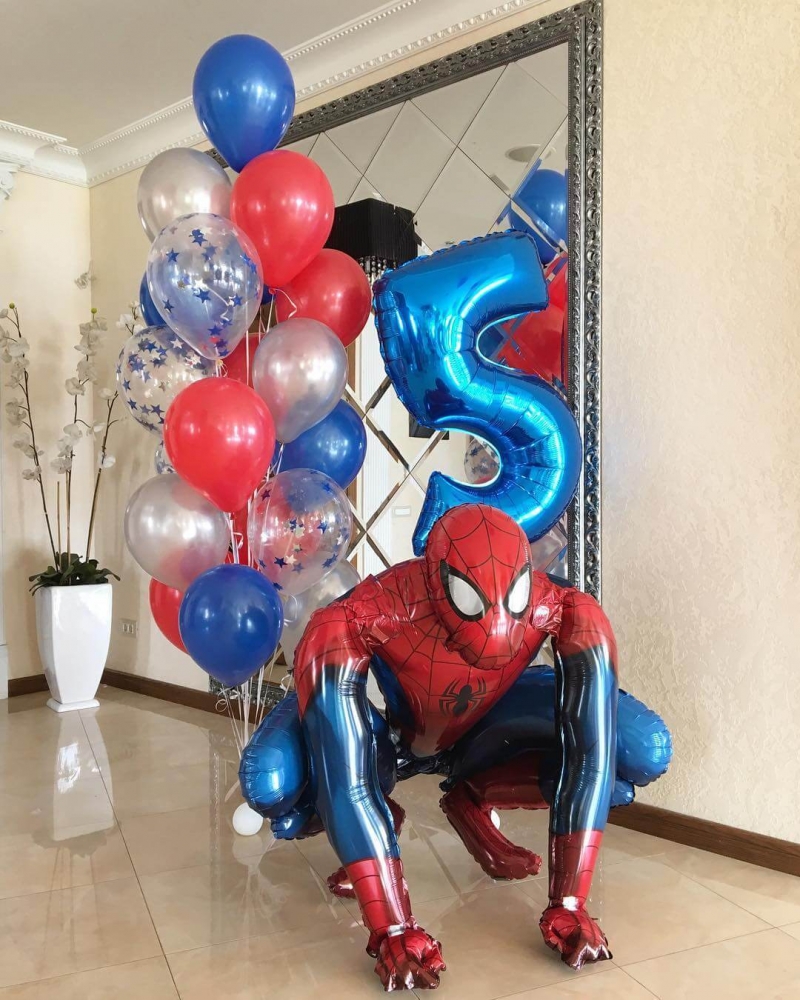 Композиция из шаров Человек-паук