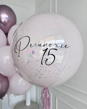 Шары для девочки на день рождения нежно-розовые