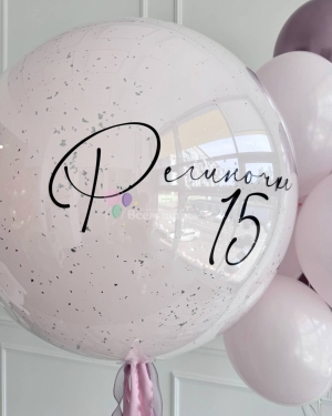 Шары для девочки на день рождения нежно-розовые