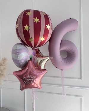 Шары девочке на 6 лет с воздушным шаром