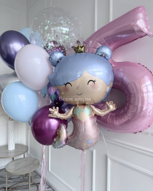 Шары девочке на 5 лет с русалкой