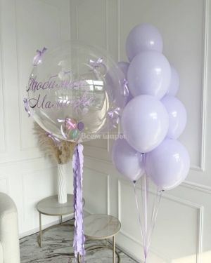 Шары для мамы с бантиками