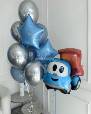 Шары мальчику на 3 года с грузовиком