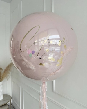 Шарики девочке на день рождения розовые