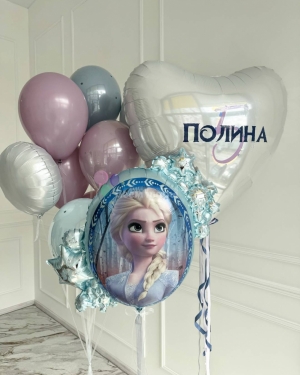 Шары для девочки Холодное сердце с Эльзой