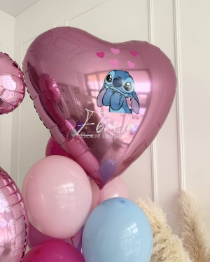 Шары для девочки на день рождения Лило и Стич