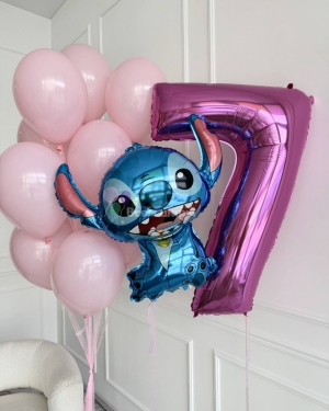 Шары на 7 лет девочке Лило и Стич