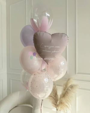 Шарики для девочки на день рождения пастель