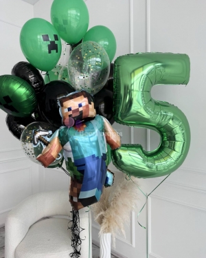 Шары мальчику на 5 лет Майнкрафт
