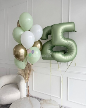 Шары для сына на 25 лет цвета хаки