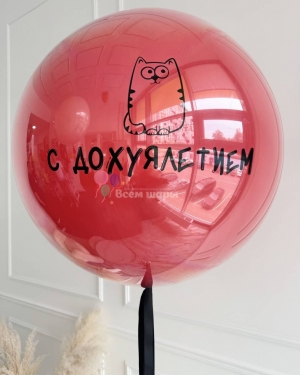 Шар большой мужчине на день рождения "С *****летием"