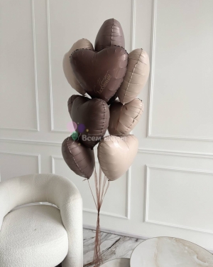 Фонтан из шаров-сердец для мужчины