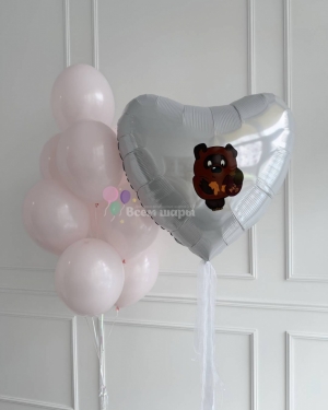 Шары деовчке на день рождения "Винни Пух"