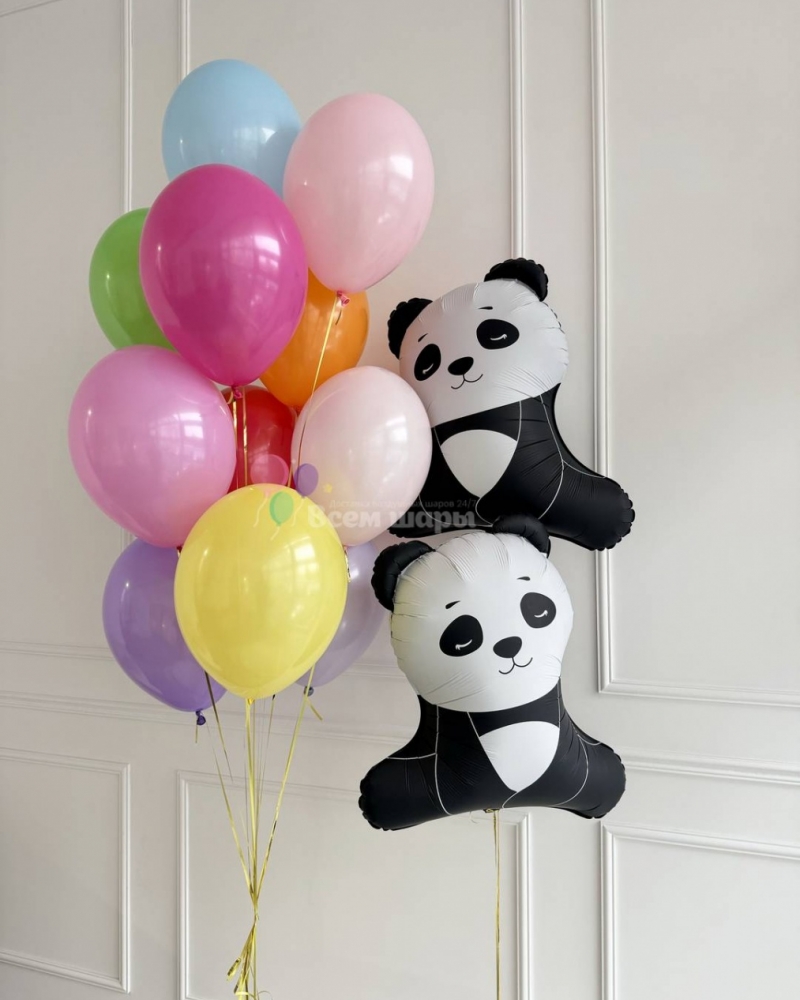 Фонтан из воздушных шаров Лисенок