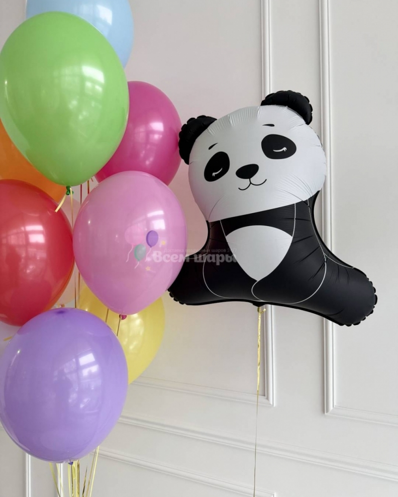 Фонтан из воздушных шаров Лисенок