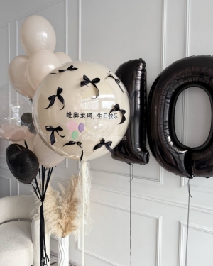 Шары девочке на 10 лет с бантиками
