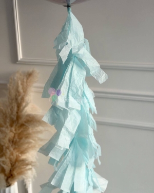 Шар Баблс девочке на день рождения сиреневый