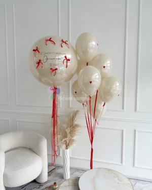 Шары стеклянные девочке на день рождения