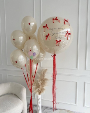 Шары стеклянные девочке на день рождения