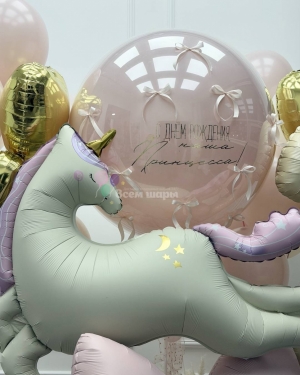 Шары для девочки на 3 года с единорогом