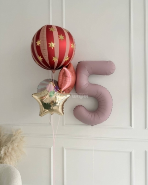 Шары девочке на 5 лет со звездами