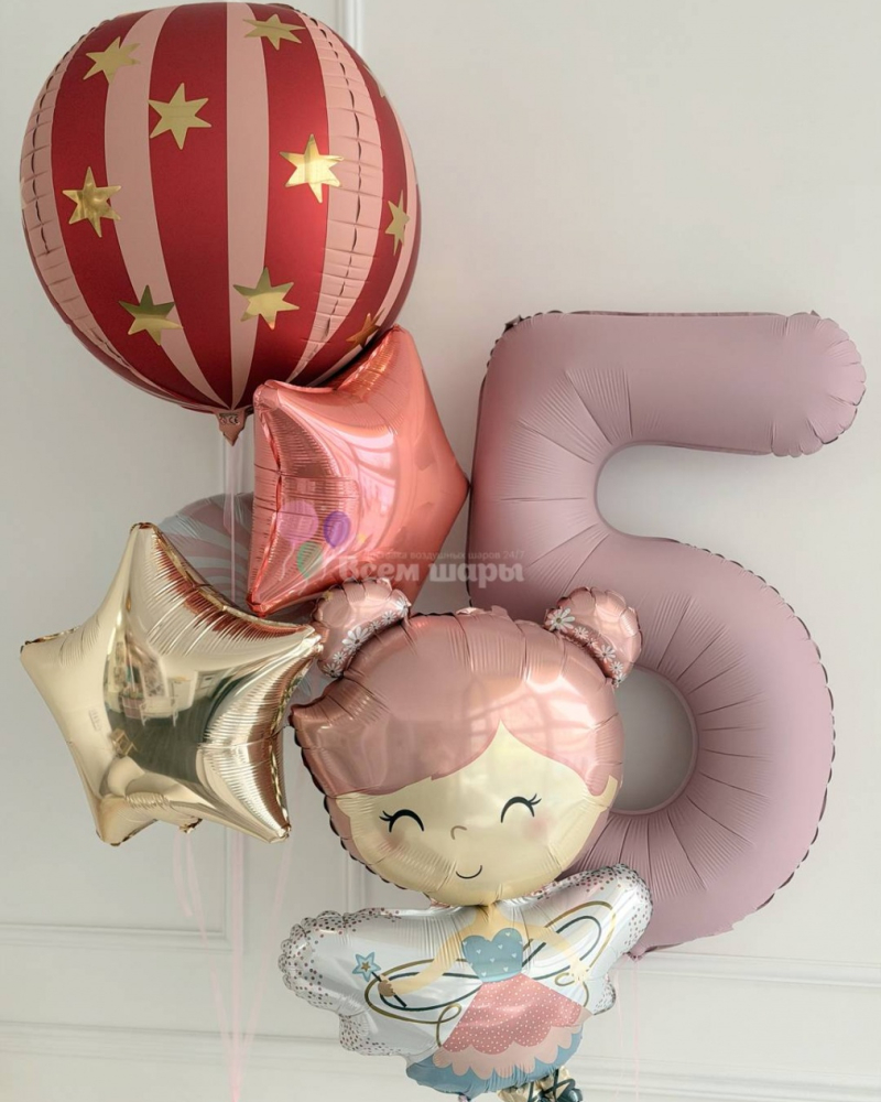 Шары девочке на 5 лет с феей