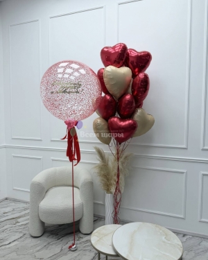 Шары для любимой с сердцами