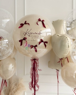 Шары девушке на 18 лет кремовые
