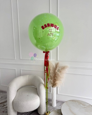 Шар Баблс салатовый для мальчика на день рождения