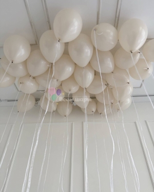 Шары Баблс мальчику на выписку с сердцами