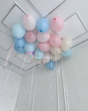 Шары девочке на 10 лет голубые со Стичем