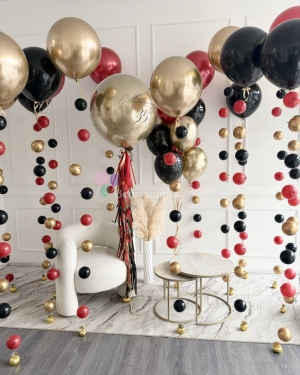 Шары-цепочки для женщины на Юбилей