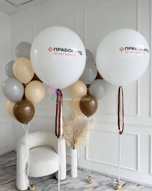 Шары на юбилей бизнеса с гигант шарами
