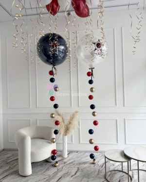 Шары цепочки на юбилей магазина