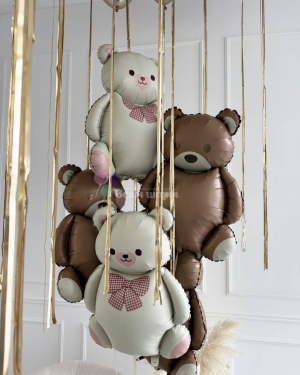 Шары мишки для девочки с шарами под потолок