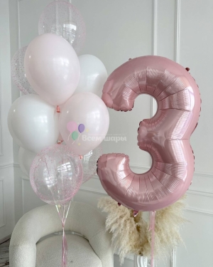 Шары девочке на 3 года