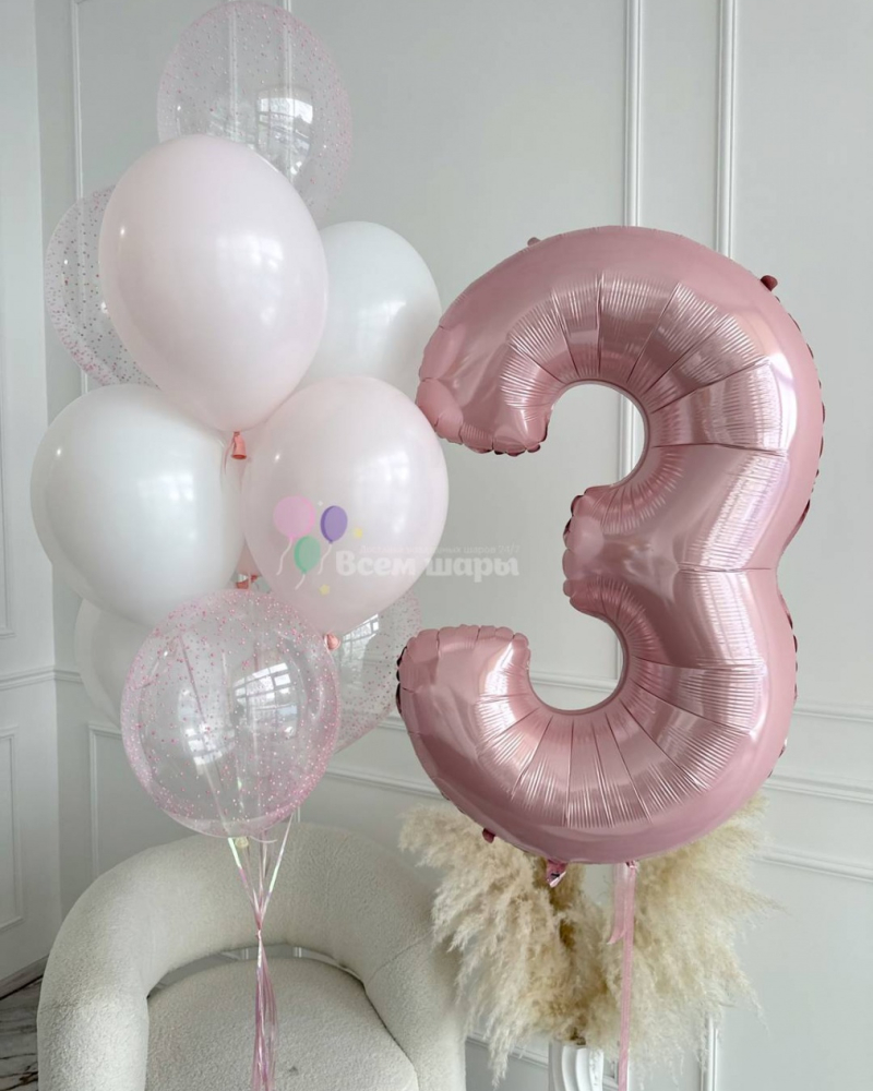 Шары девочке на 3 года