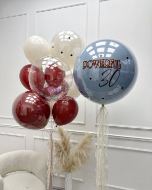 Шары девушке на 30 лет стеклянные