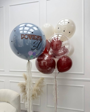 Шары девушке на 30 лет стеклянные