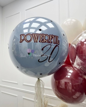 Шары девушке на 30 лет стеклянные