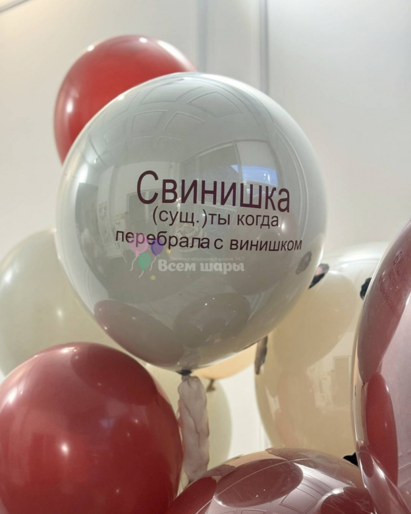 Шары девушке на день рождения с мемами