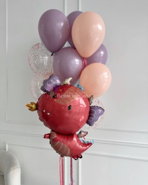 Шары для мальчика с динозавром